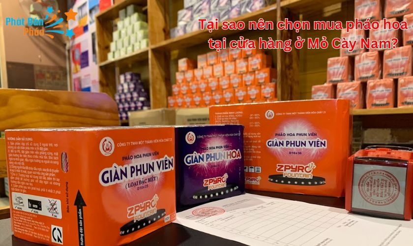 Cửa hàng pháo hoa ở Mỏ Cày Nam, Bến Tre