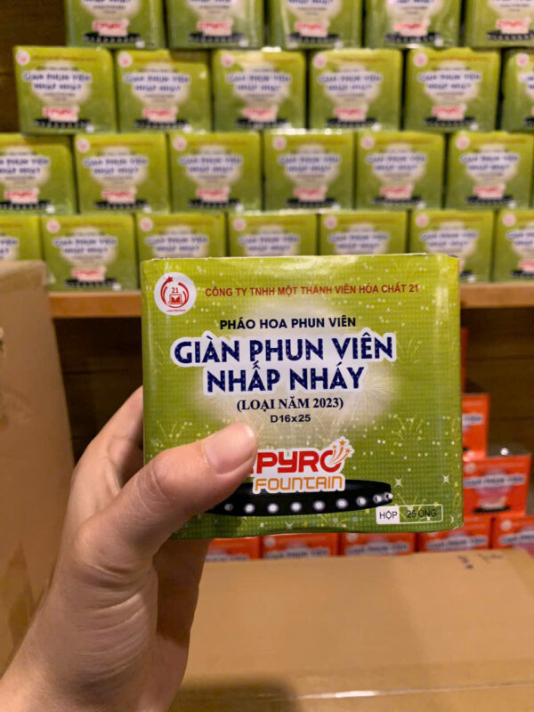 giàn phun viên nhấp nháy